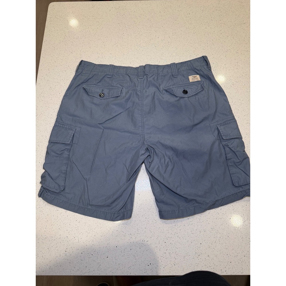 Polo Ralph Lauren Mens Cargo Shorts Blue Gray Utility Canvas Classic Fit Size 40 - Picture 2 of 7